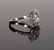 18K White Gold & Diamond Wedding Ring Sz 6.75 - 3