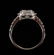 18K White Gold & Diamond Wedding Ring Sz 6.75 - 4