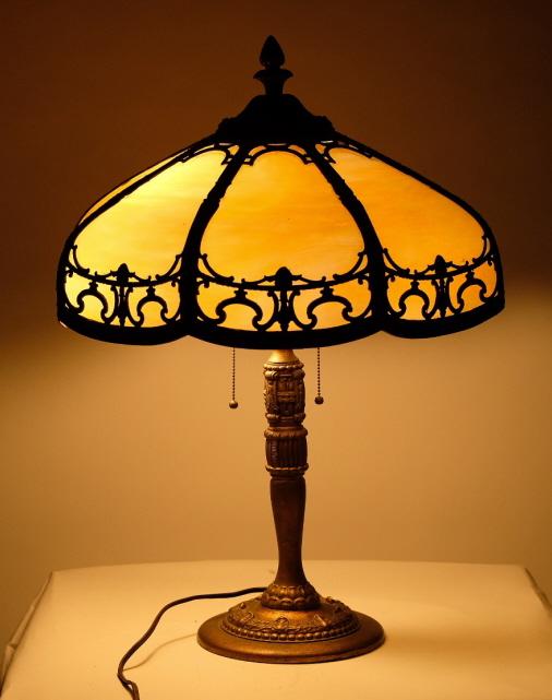 American Rainaud Bent Panel Table Lamp (1 of 5)
