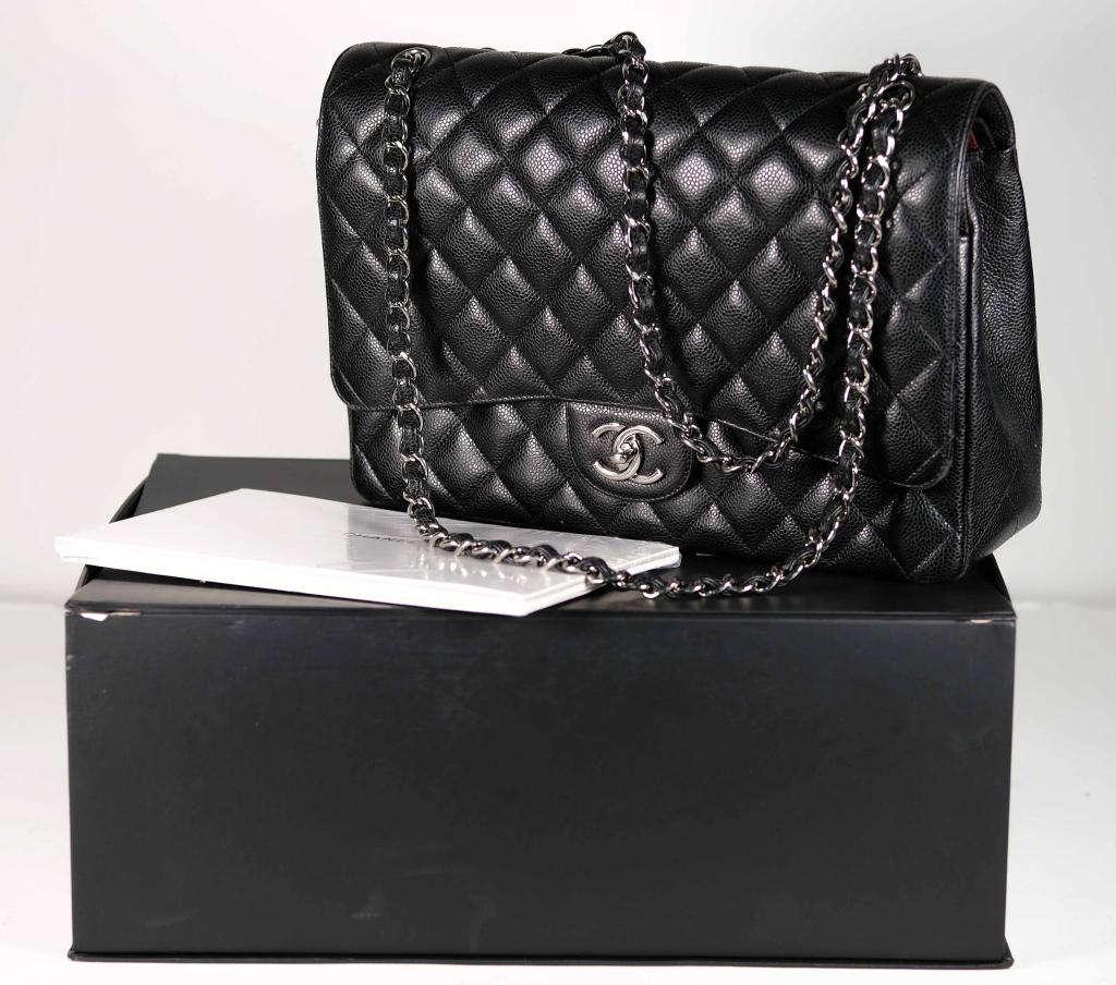 chanel calfskin flap bag