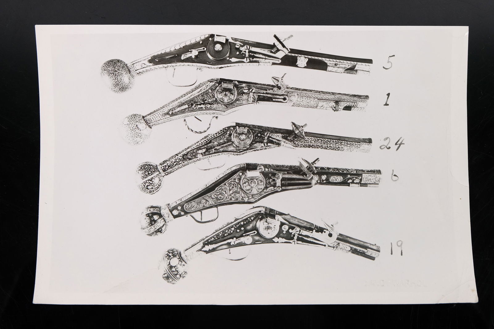 Andy Warhol Photograph (Guns) w/ Estate Stamp (1 of 7)