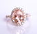 18K Rose Gold Diamond & Morganite Ring