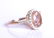 18K Rose Gold Diamond & Morganite Ring - 2