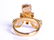 Opal, Emerald & Yellow Diamond Gold Ring - 4