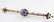 Art Deco Estate Brooch .80 CT Sapphires - 3