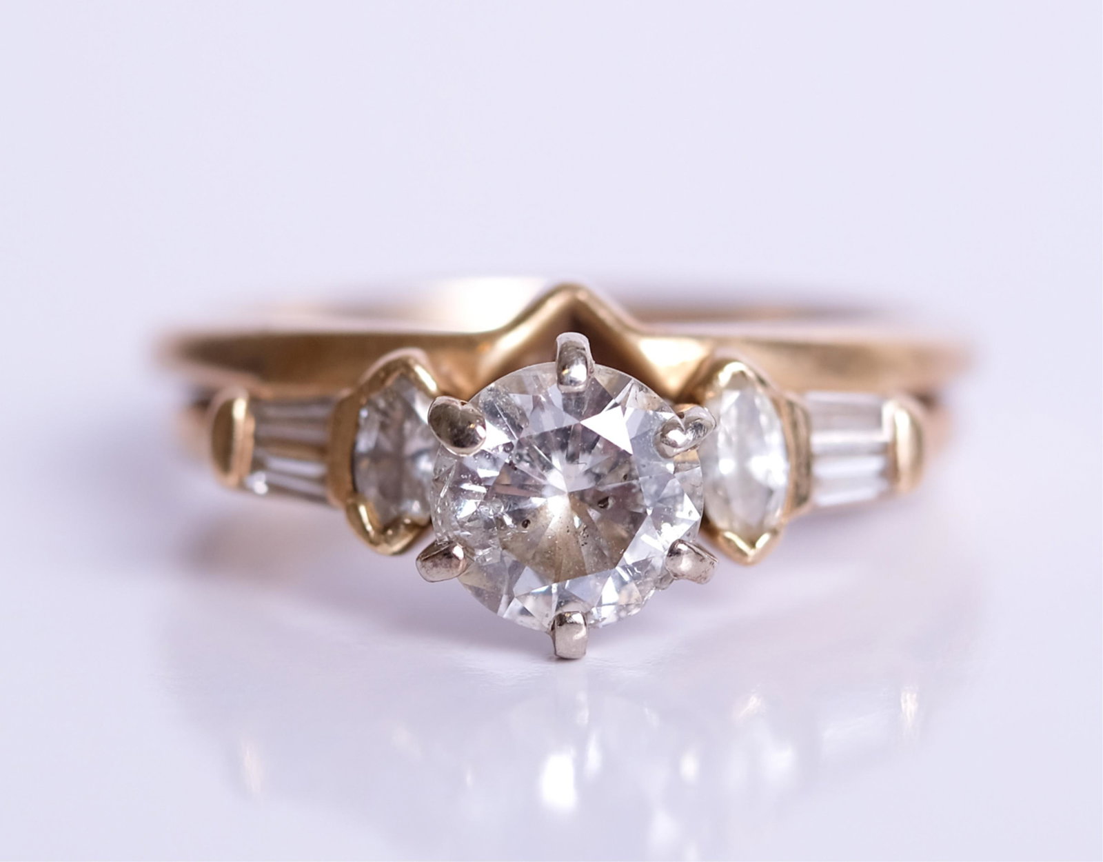 14K YG & Diamond Engagement Ring, Helzberg Jeweler (1 of 5)