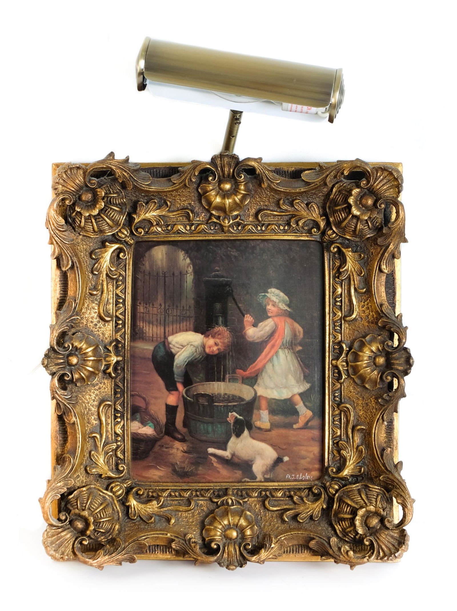 After A.J. Elsley Vienna Style Ceramic Tile Framed (1 of 7)