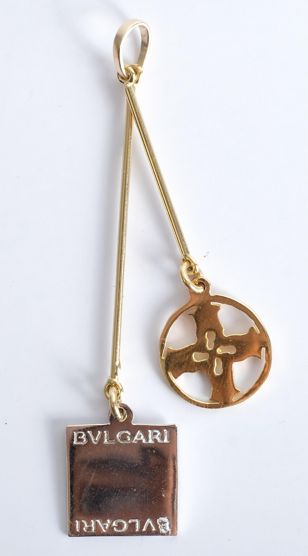 Vintage Bulgari Bvlgari 18K YG & WG Pendant (1 of 3)