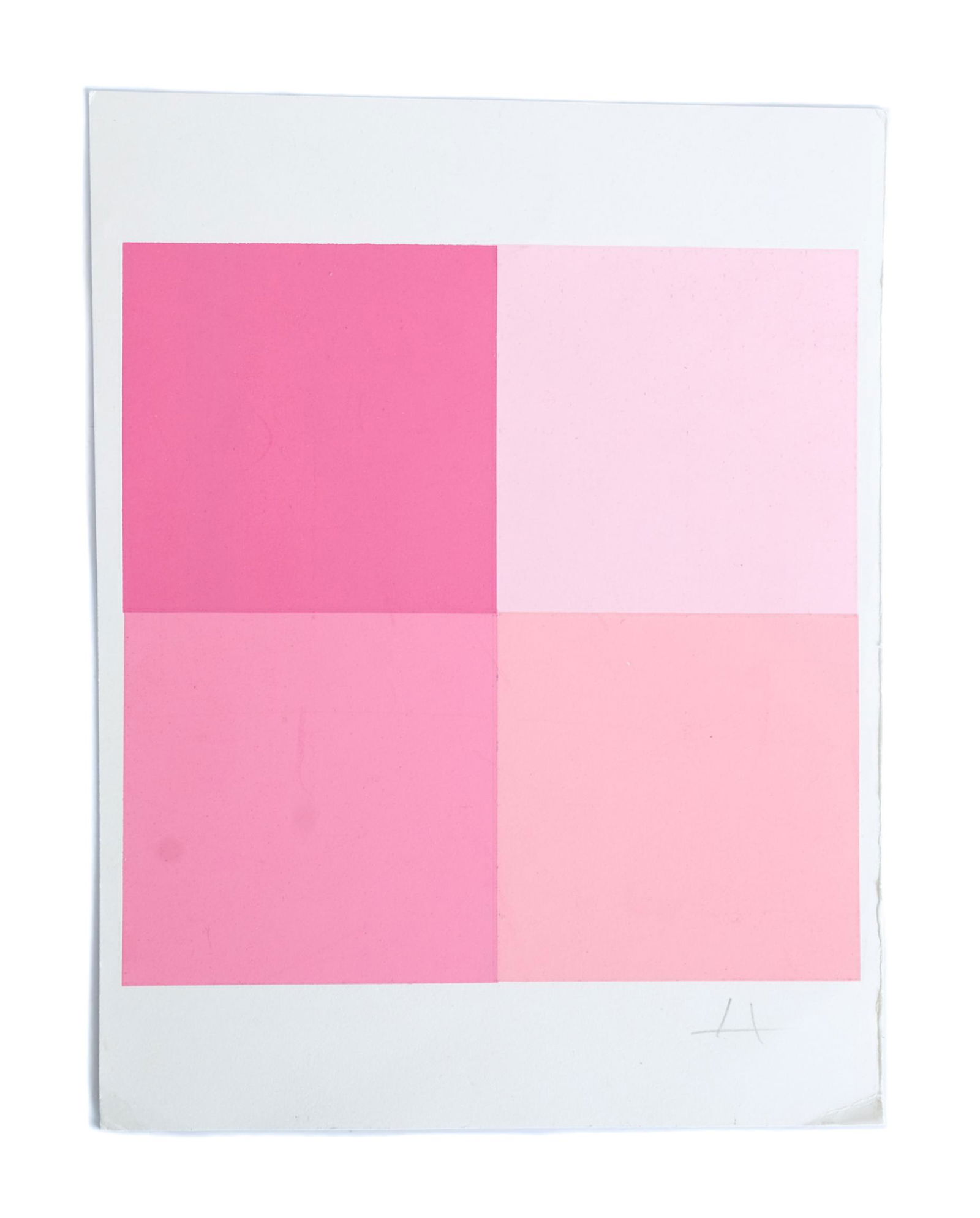 Josef Albers, Color Silkscreen Card, Signed (1 of 4)