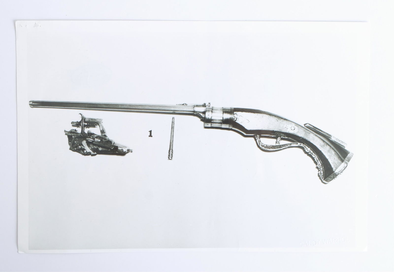 Andy Warhol, Photograph (Shotgun), Estate Stamp (1 of 4)