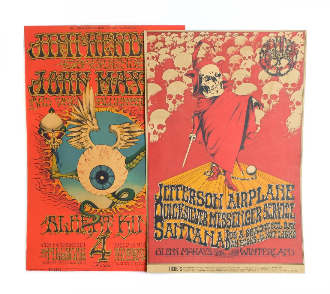 2 Vintage Bill Graham Concert Poster Lithographs (1 of 12)