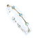 14K Yellow Gold & Blue Topaz Bracelet