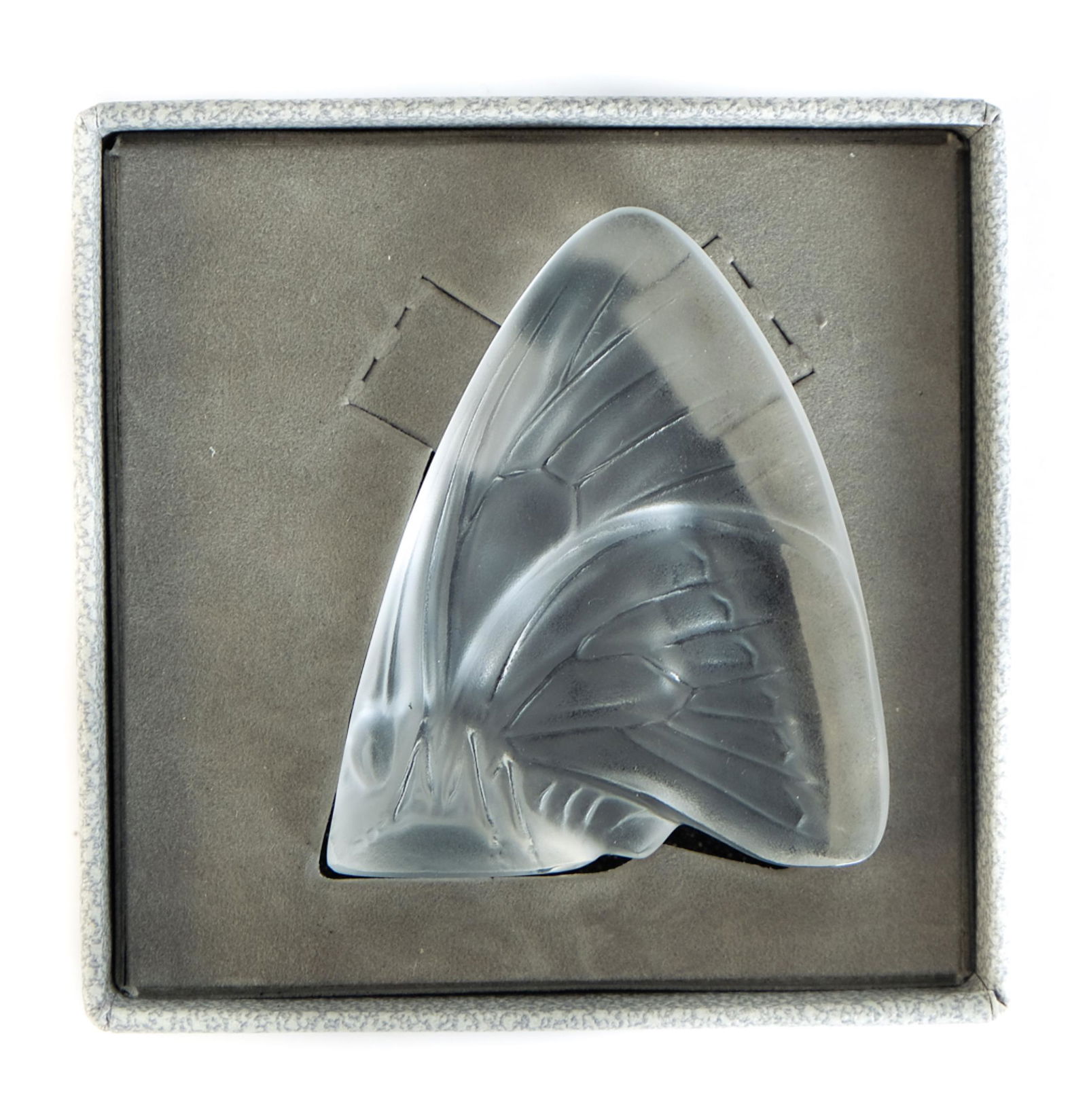 Lalique Crystal Grand Nacre Butterfly w/Box (1 of 5)