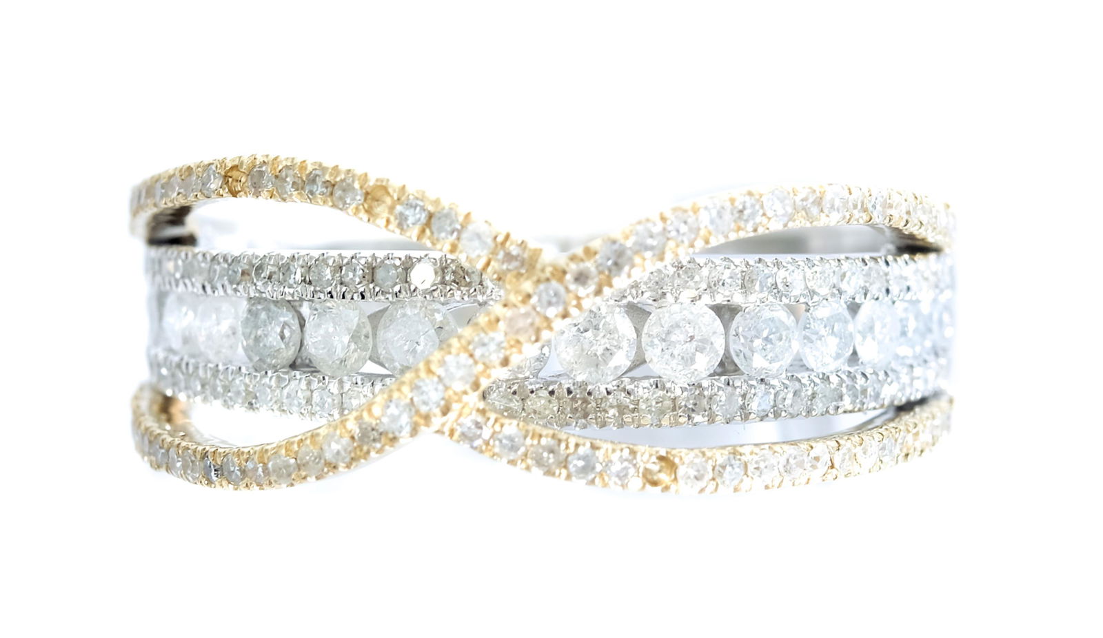 14K Yellow & White Gold Diamond Ring (1 of 4)