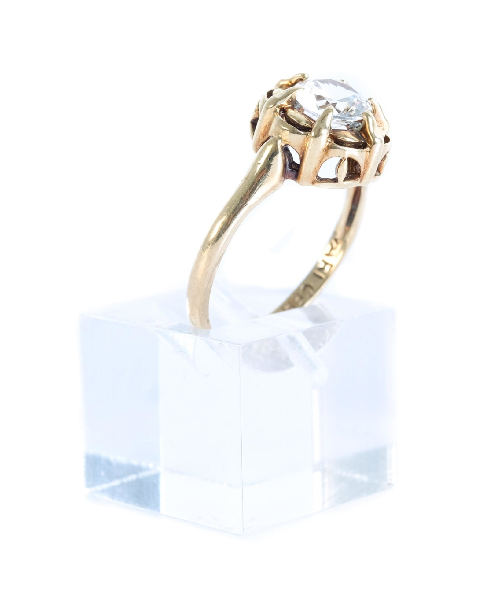 Vintage 10K Yellow Gold VARI-GEM Ladies Ring (1 of 9)