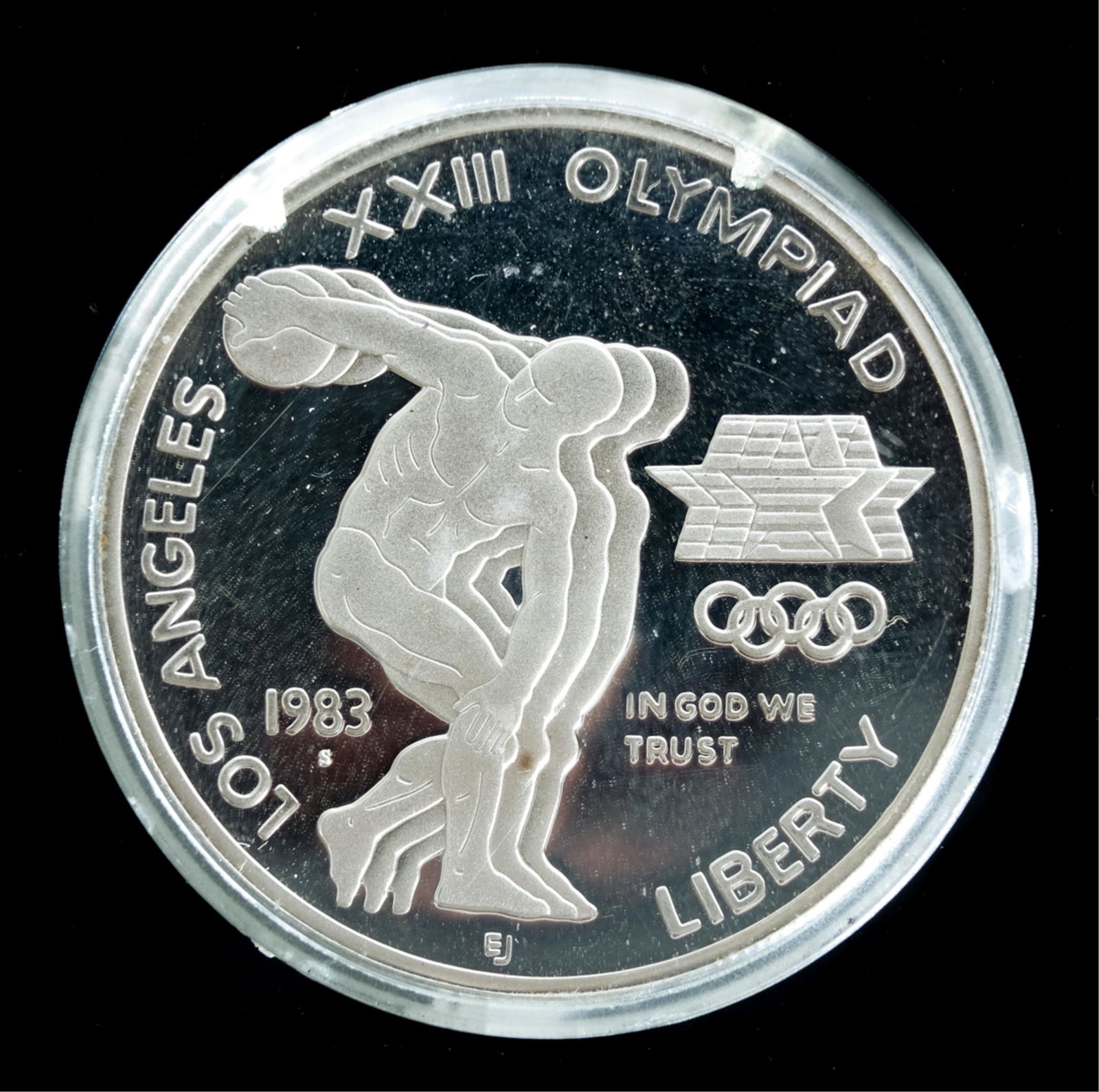 Uncirculated Proof 1983 & 1984 Olympic Silver Coin (1 of 5)