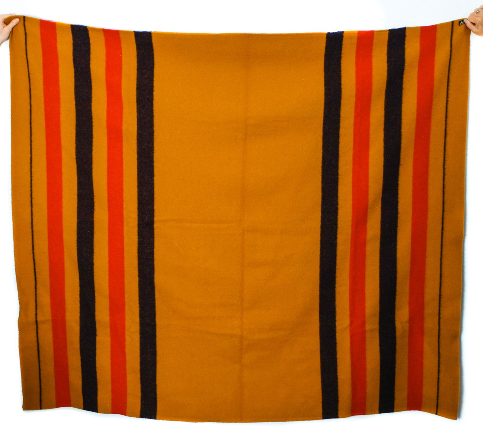 Hermes Rocabar Ocher-Colored Woolen Blanket (1 of 5)