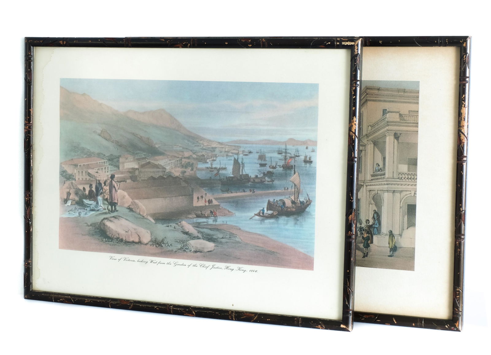 2 Lithographs from Bruce Views of Hong Kong, 1846 (1 of 14)