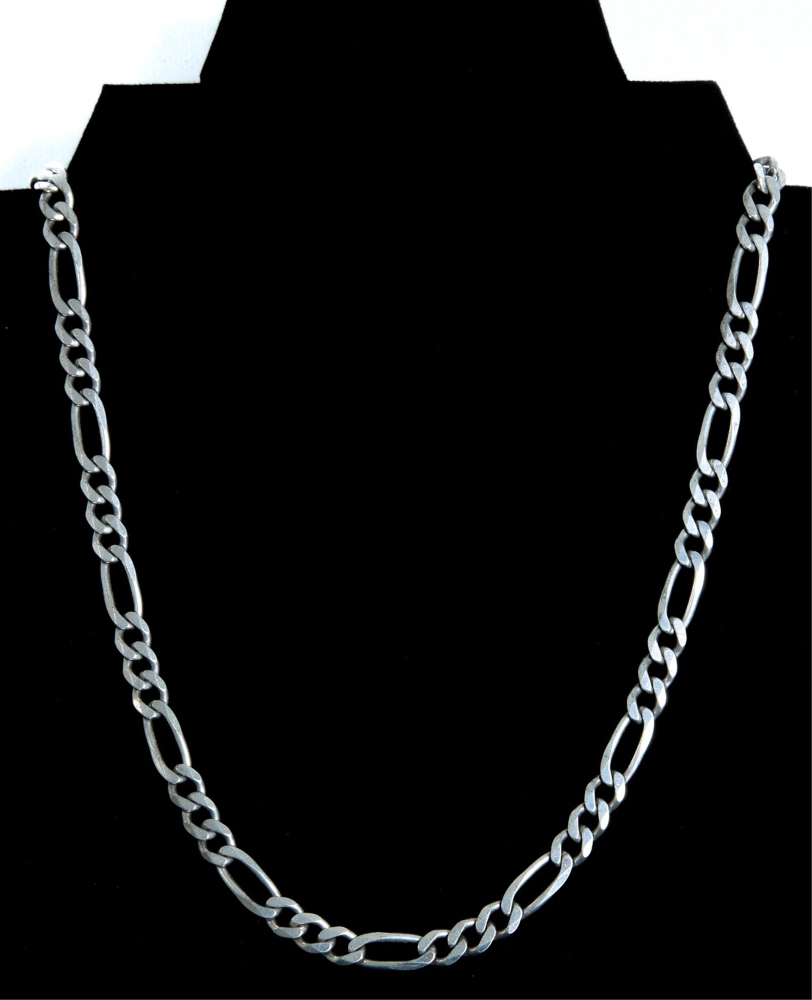 Large Italian Sterling Silver Chain link Necklace (1 of 4)