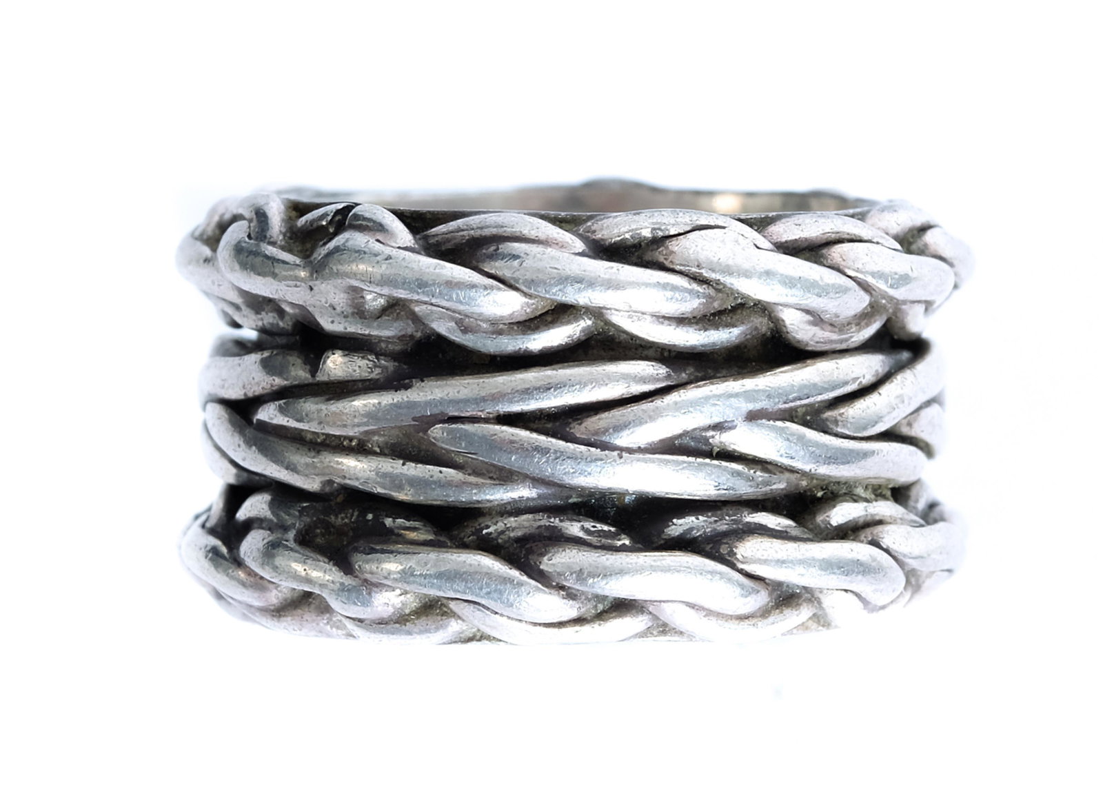 Mexican Sterling Silver Chain Link Ring (1 of 4)