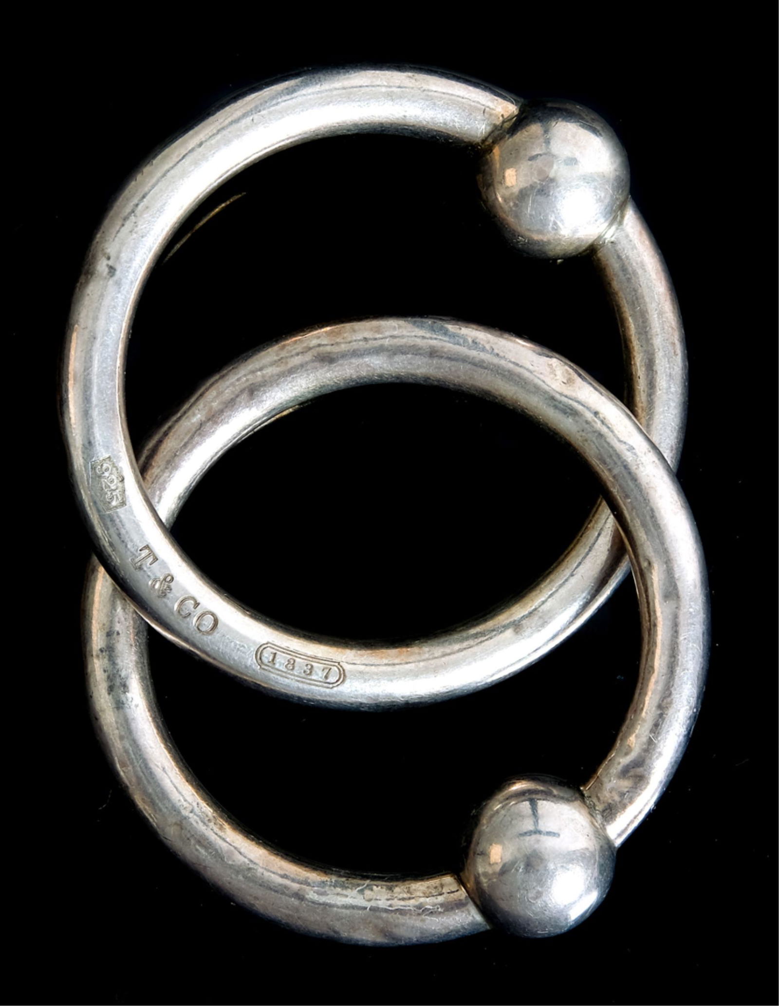 Tiffany & Co. Double Circle Sterling Teething Ring (1 of 3)