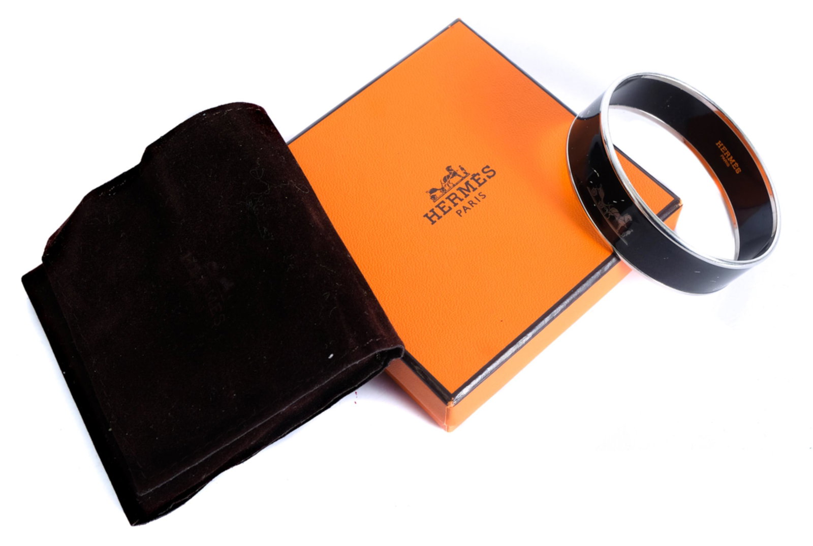 Hermes Wide Enamel Caleche Horse Bangle (1 of 5)