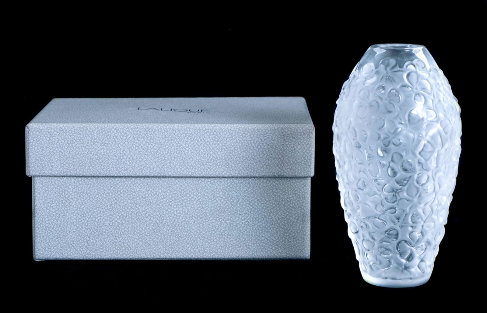 Lalique Crystal Violeta Vase Clear NIB (1 of 5)