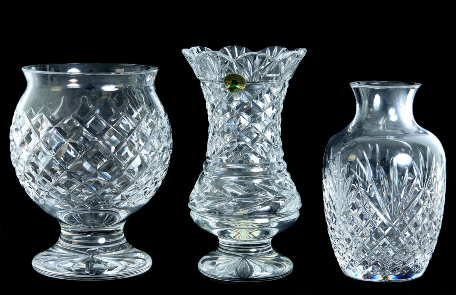 Group, Three Waterford Crystal Vases (1 of 15)