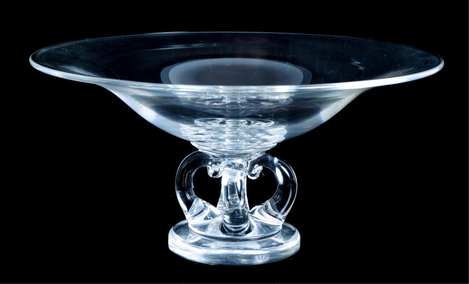 MCM Steuben Pedestal Tazza Bowl George Thompson (1 of 5)