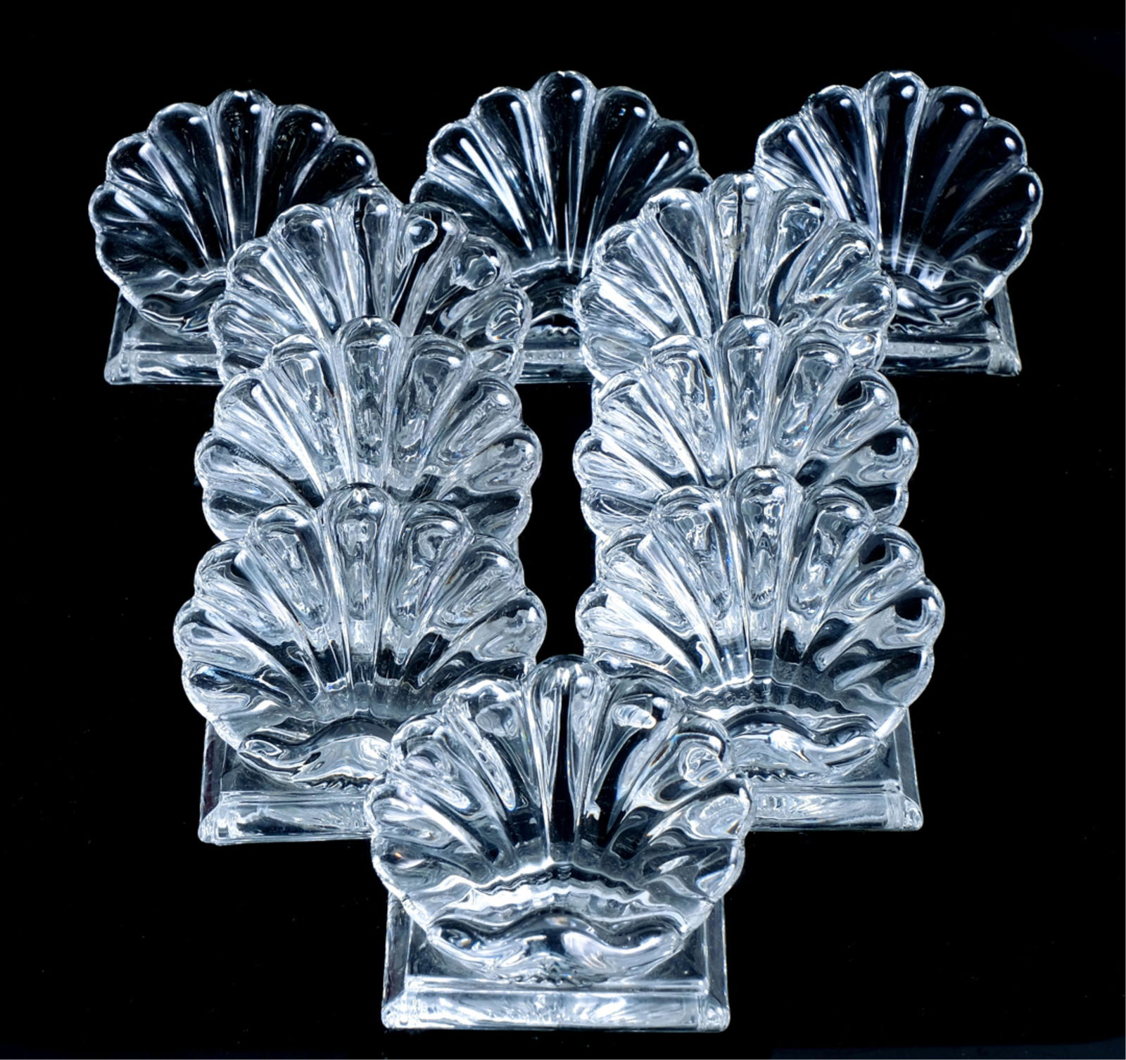 10 Baccarat Crystal Bambous Place Card Holders (1 of 5)