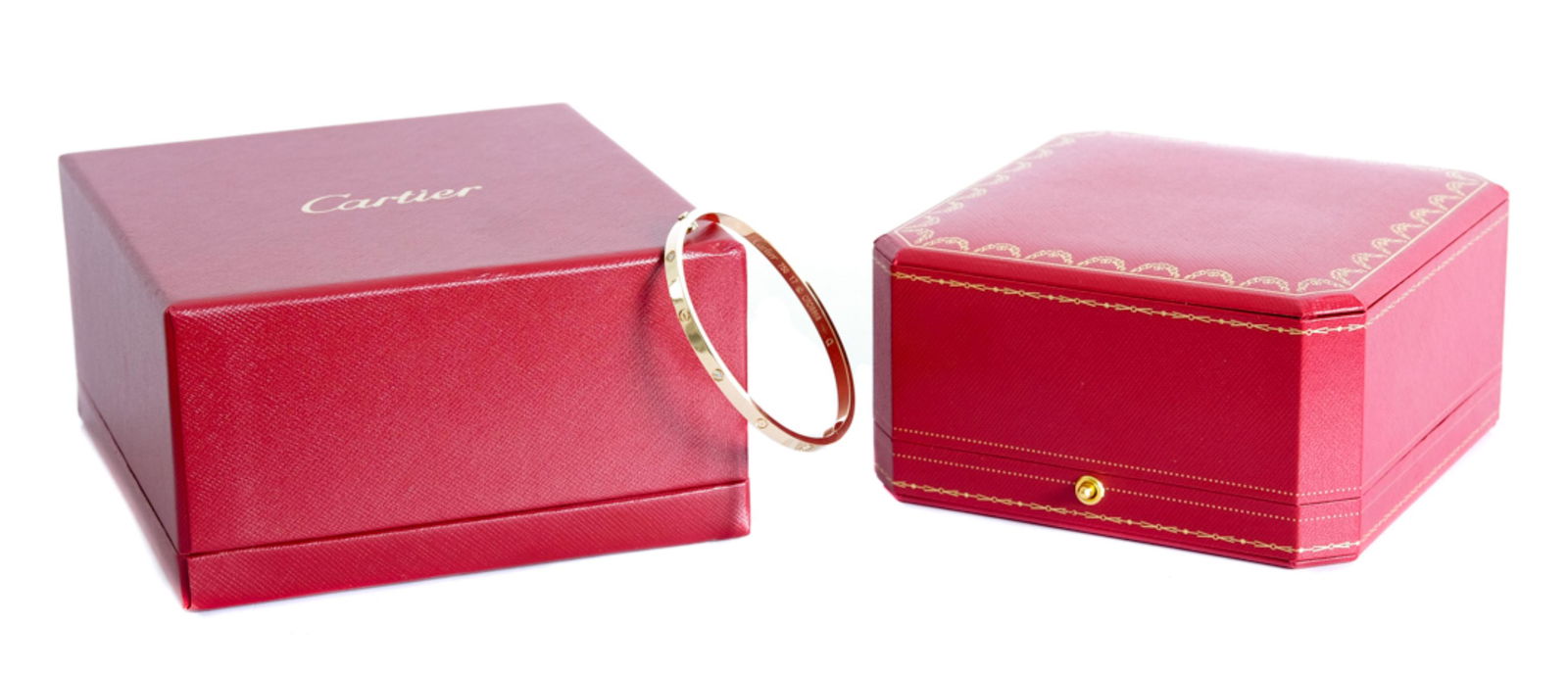 Attr. Cartier 18k YG Diamond LOVE Bracelet (1 of 6)