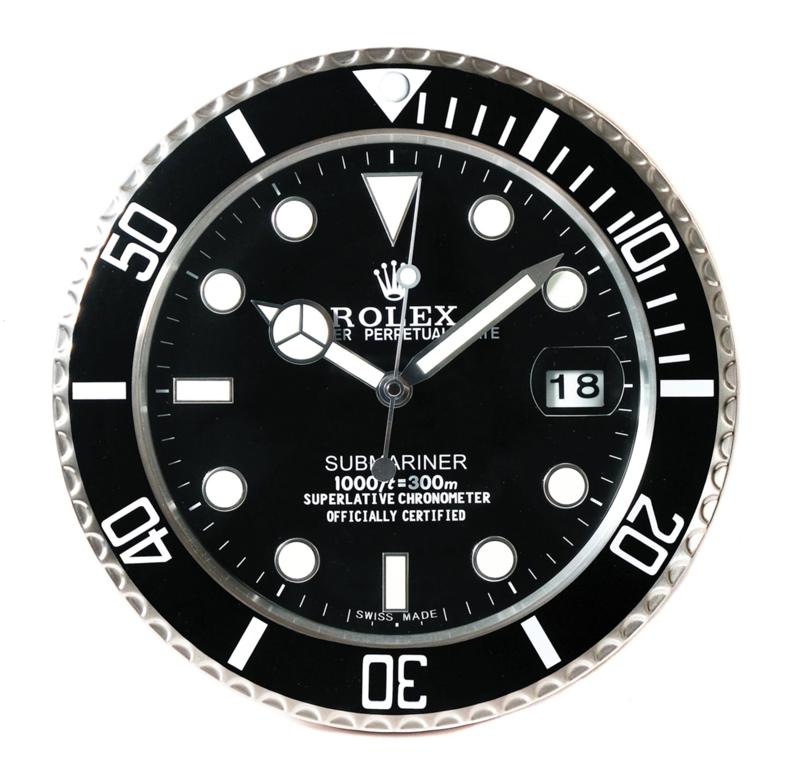 Rolex Style Advertising Submariner Wall Clock (1 of 4)