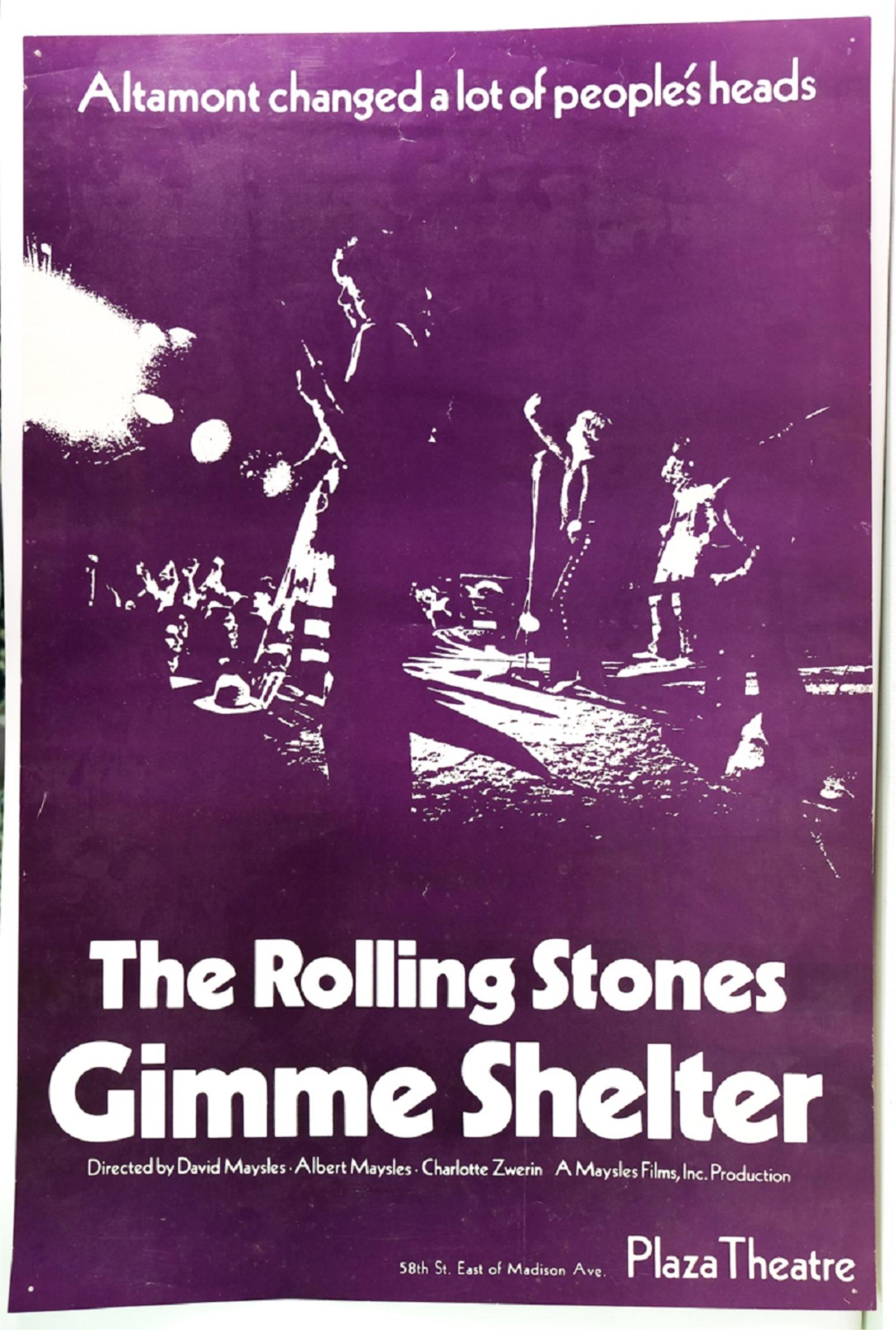 The rolling stones gimme shelter poster 1970 0116 on jan 09 2022
