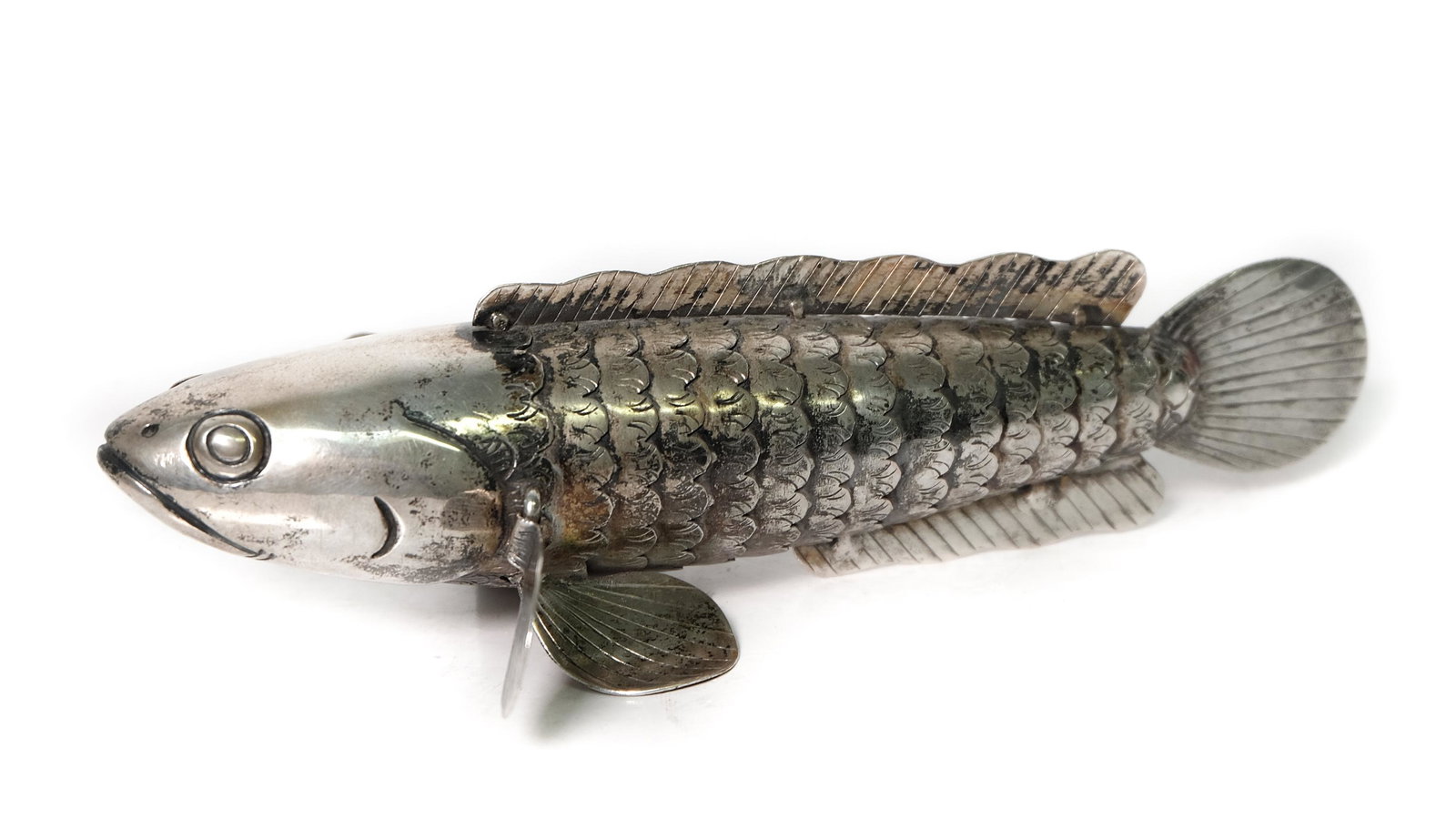 Taxco Silver Articulated Fish, Manner of Spratling (1 of 9)