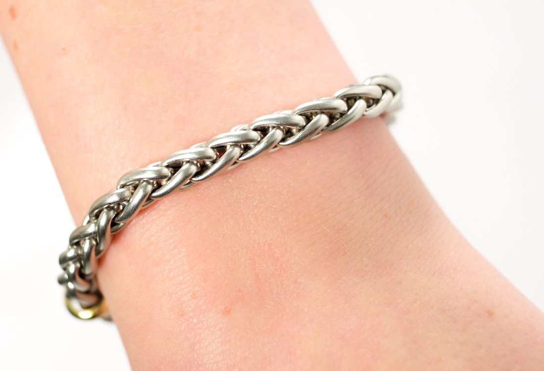 18k Yellow Gold and Platinum Bracelet, La Pepita (1 of 12)