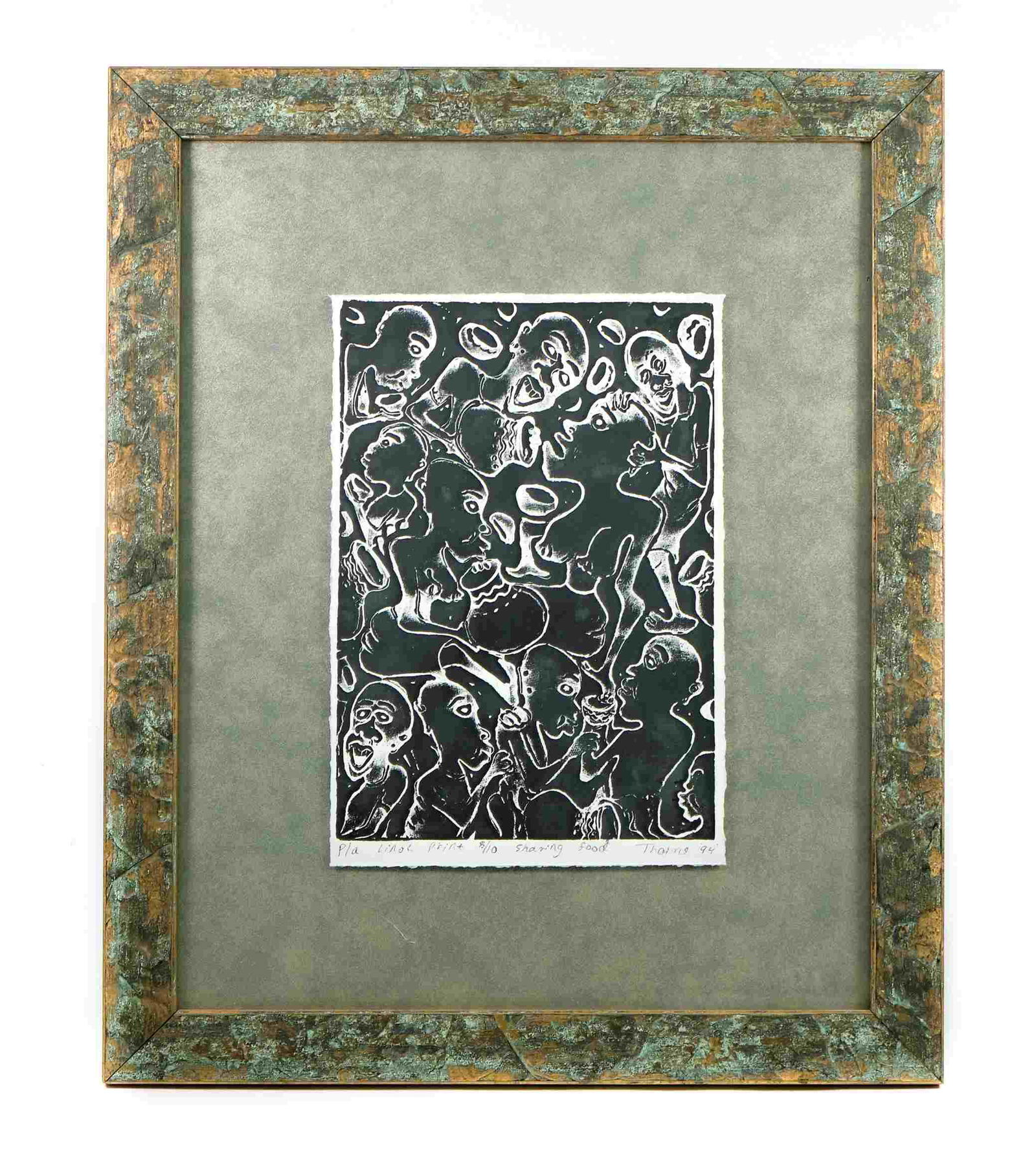 Kenyan Artist George Thairu, Linocut, 8/10 (1 of 7)