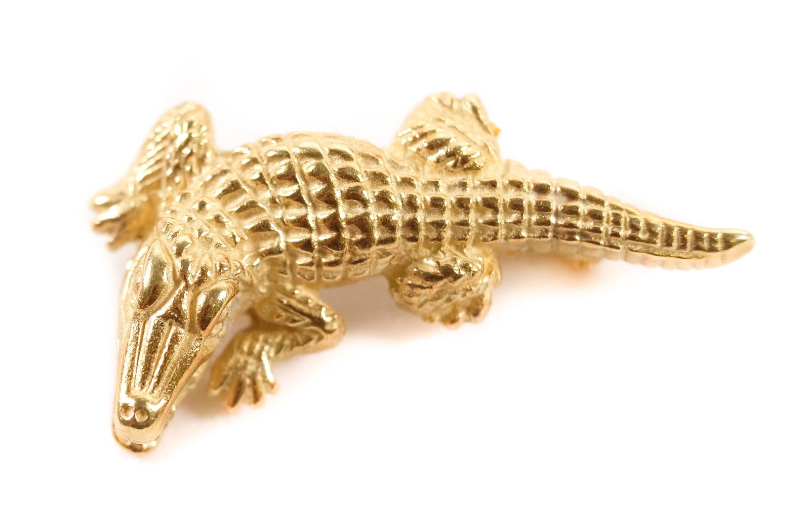 B. Kieselstein-Cord 18K Alligator Brooch Pin (1 of 6)