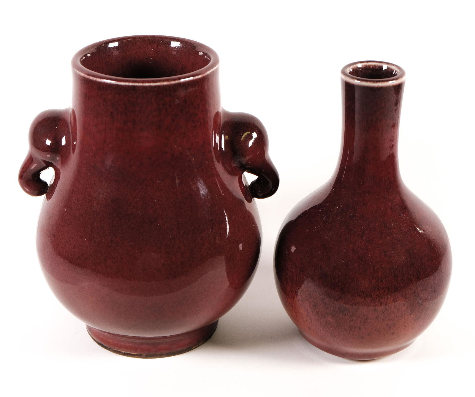 Two Chinese Sang de Boeuf Porcelain Vases (1 of 9)