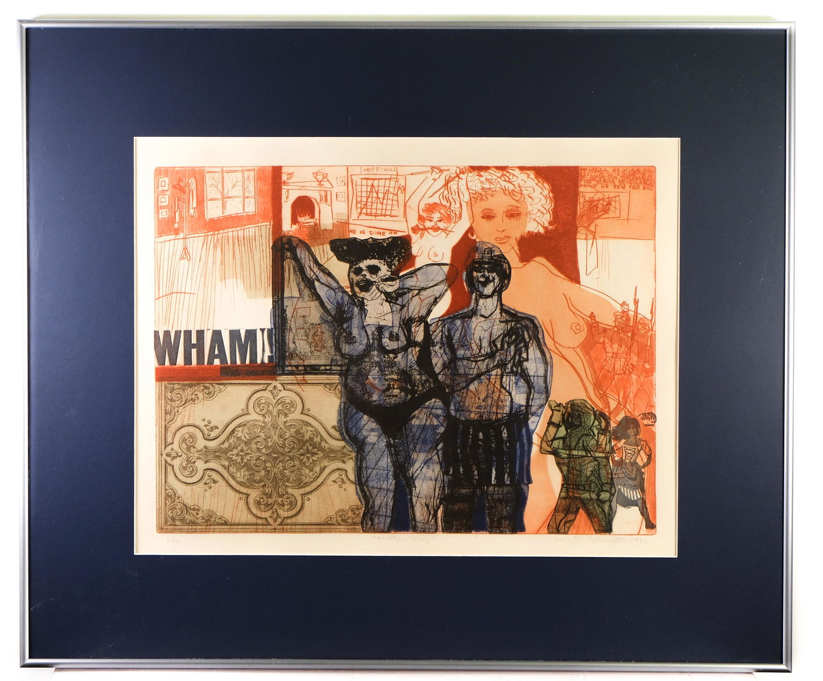 Warrington Colescott Mother's Day L.E. Etching (1 of 13)