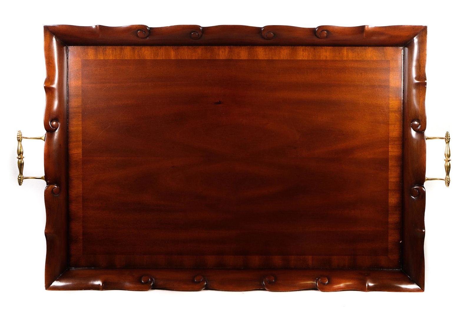 Large Maitland-Smith Regency Style Handled Tray (1 of 11)