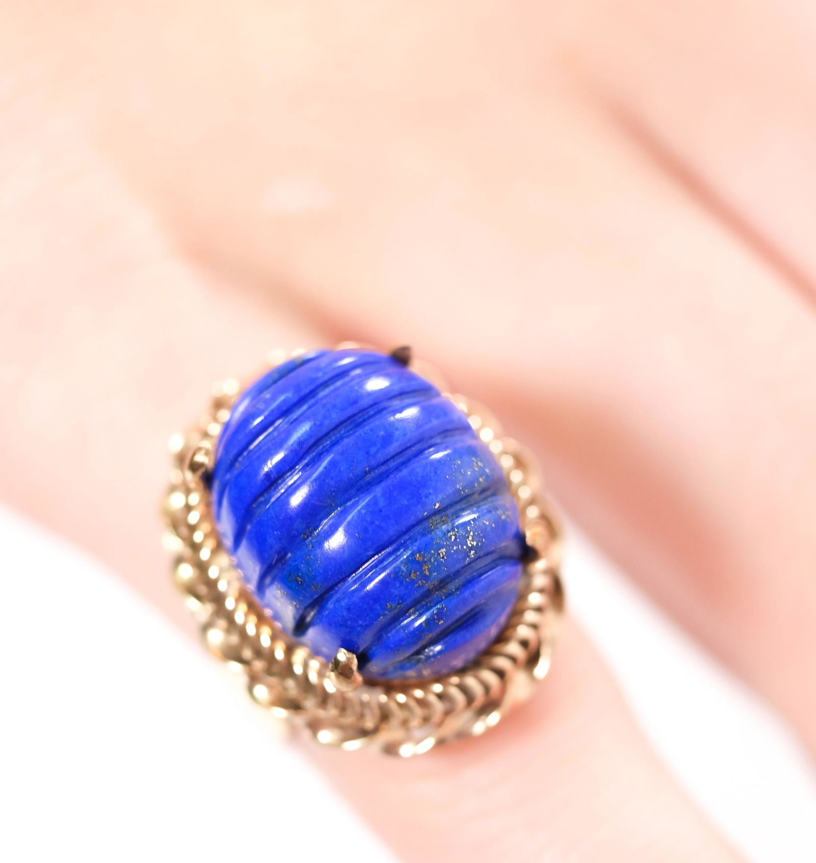 Antique 18k Yellow Gold & Lapis Lazuli Ring (1 of 9)
