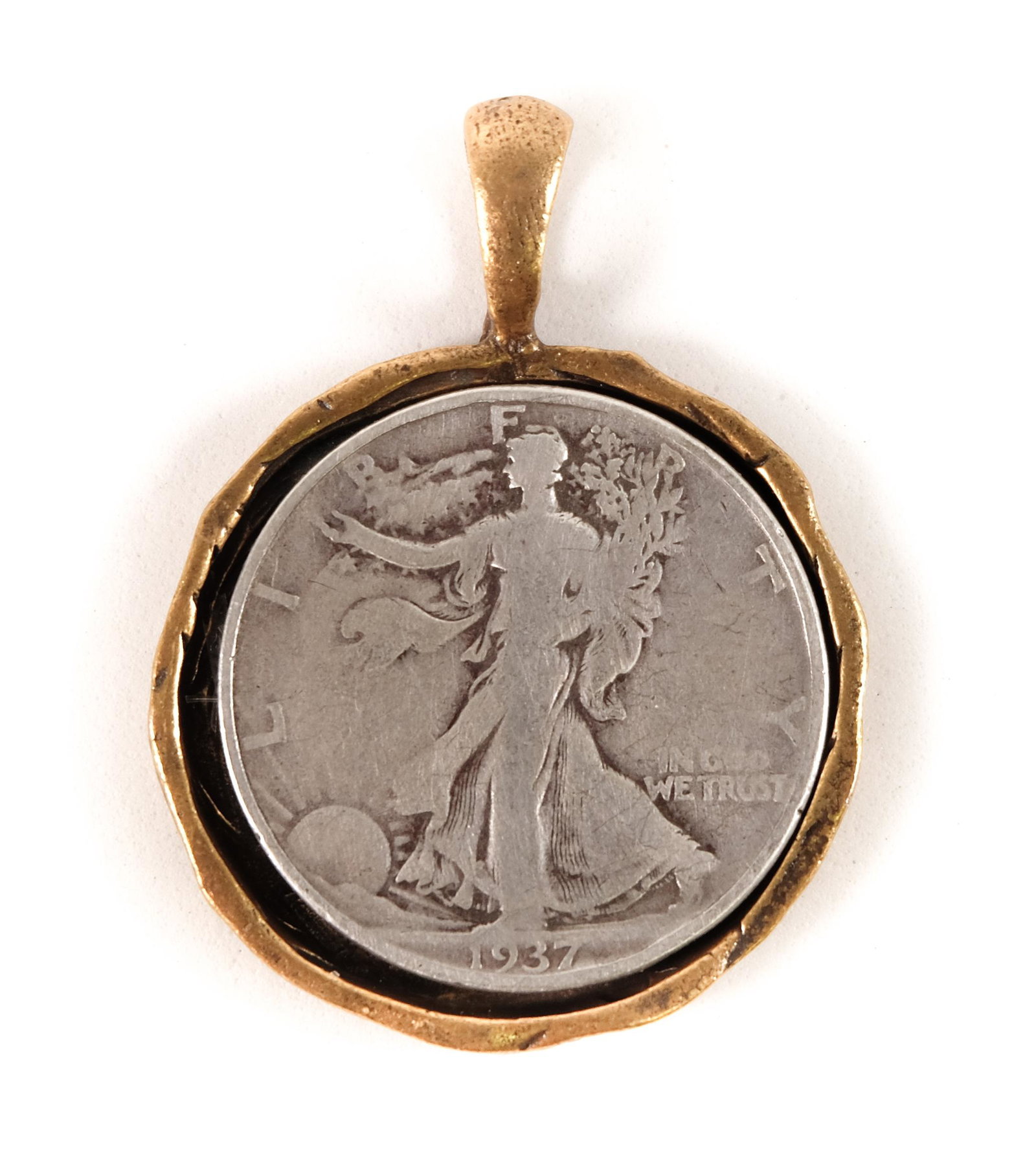 1937 Walking Liberty Silver Coin Pendant (1 of 4)
