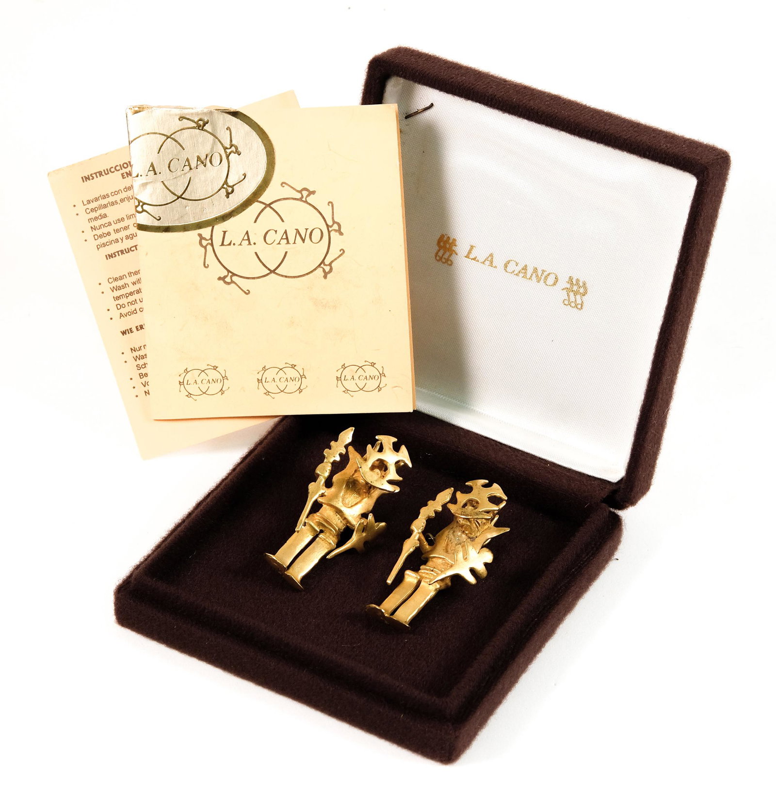 La Cano 24k Gold Pre Columbian Style Earring (1 of 15)