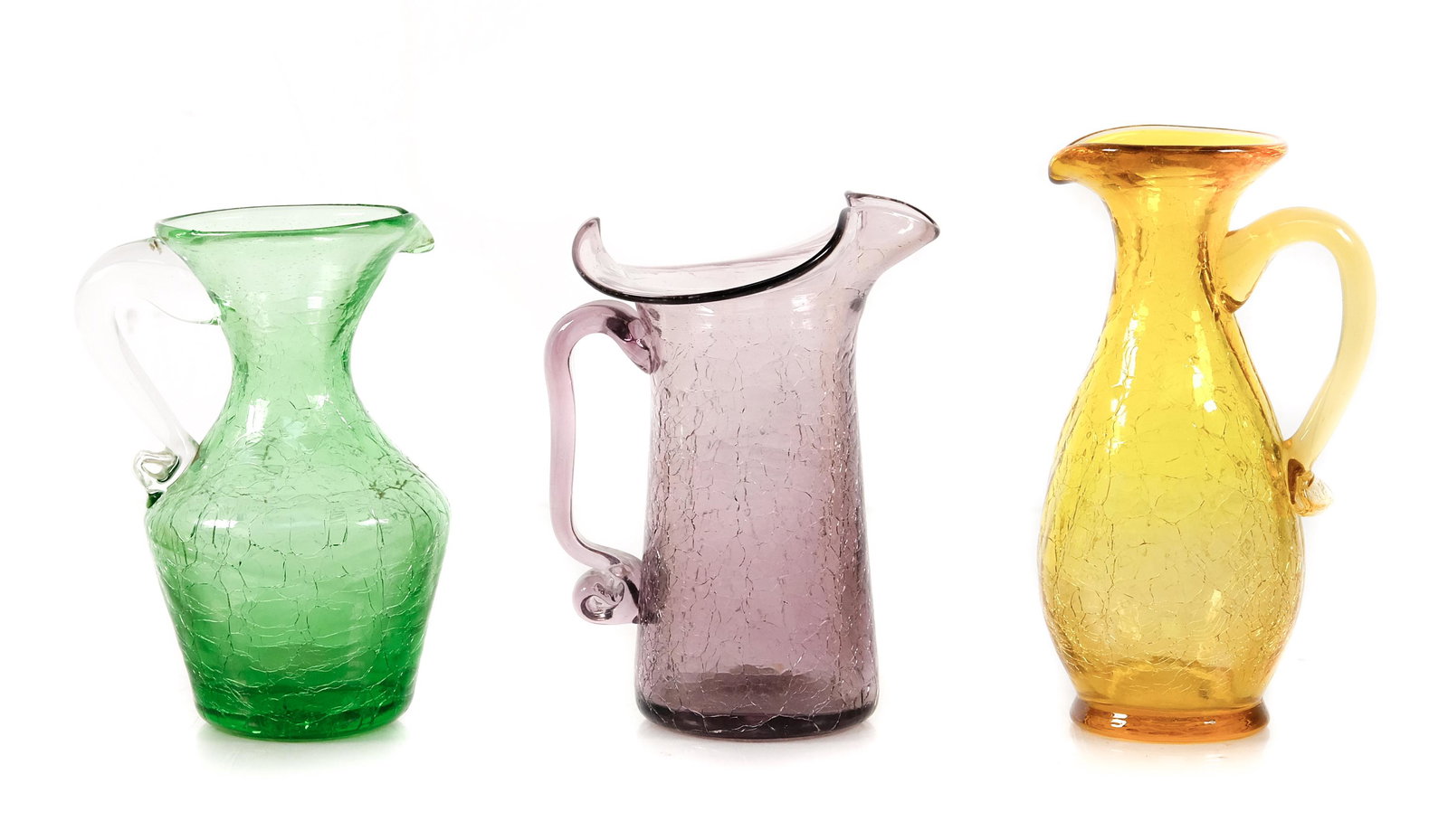 Group, 3 Blenko Art Glass Pitchers (1 of 16)
