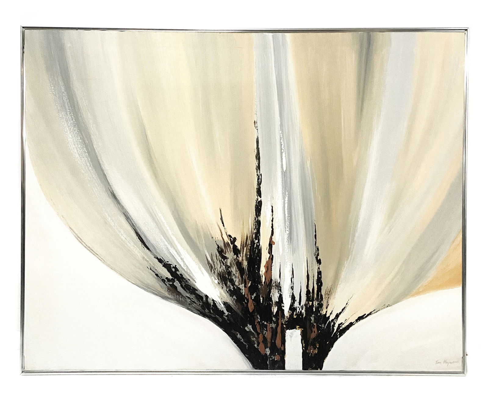 Large MCM Abstract Painting, Tom Hayward, 1970's (1 of 7)