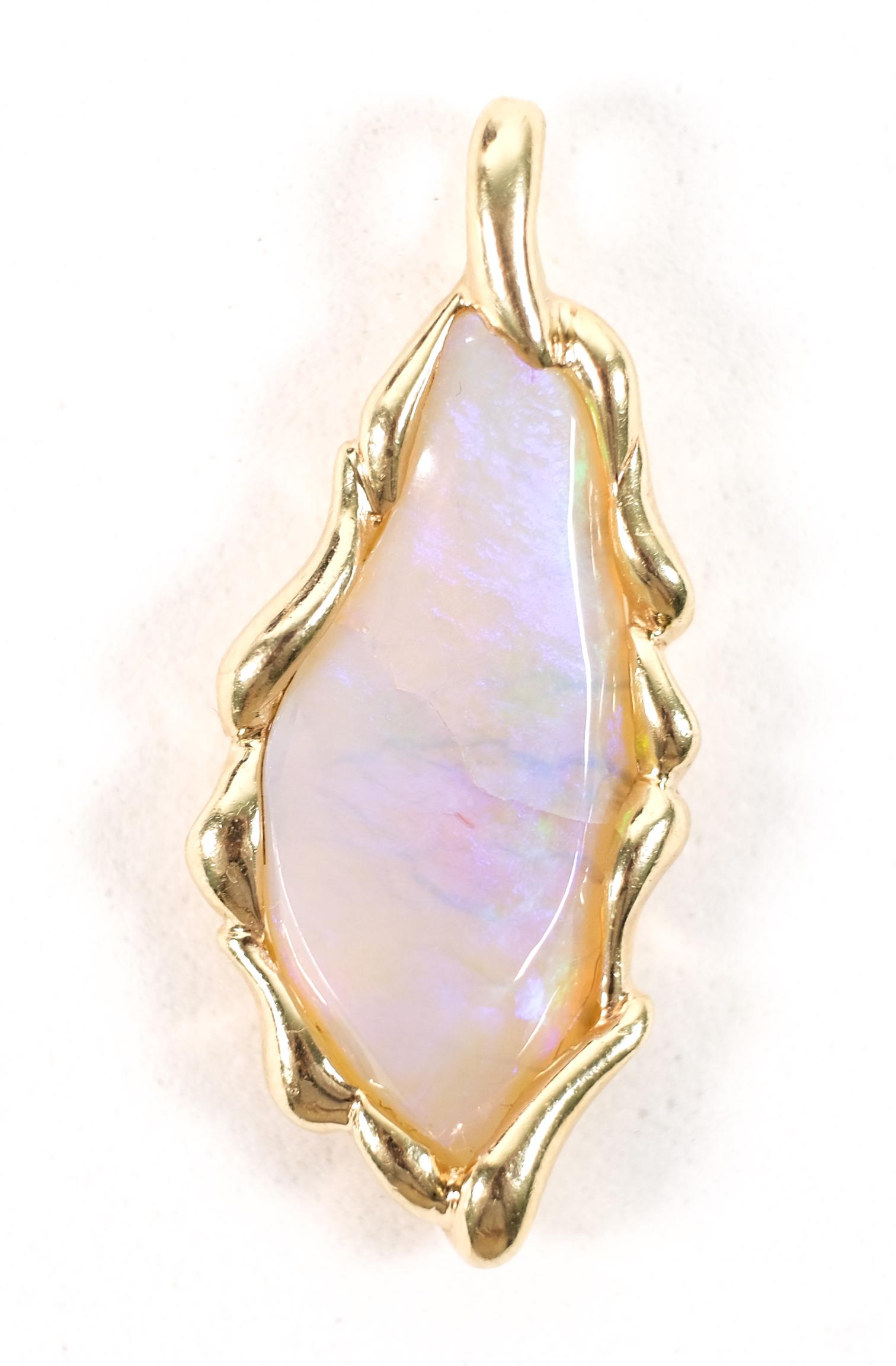 14K YG Nugget & Opal Pendant (1 of 7)