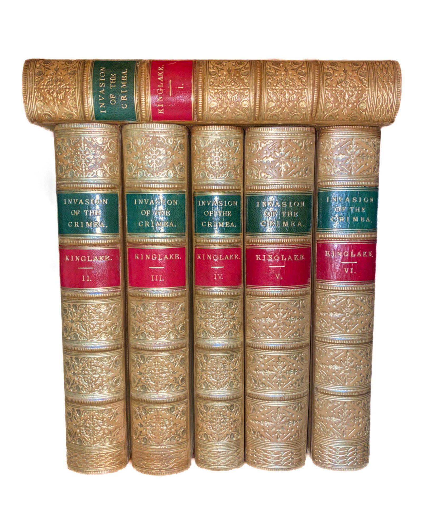 The Invasion of Crimea and its Origin- Alexander K: The Invasion of Crimea and its Origin and an Account of Its Progress Down to the Death of Lord Raglan (Vol. 1-6)Author: Alexander William KinglakePublisher: William Blackwood and SonsYear: 1863