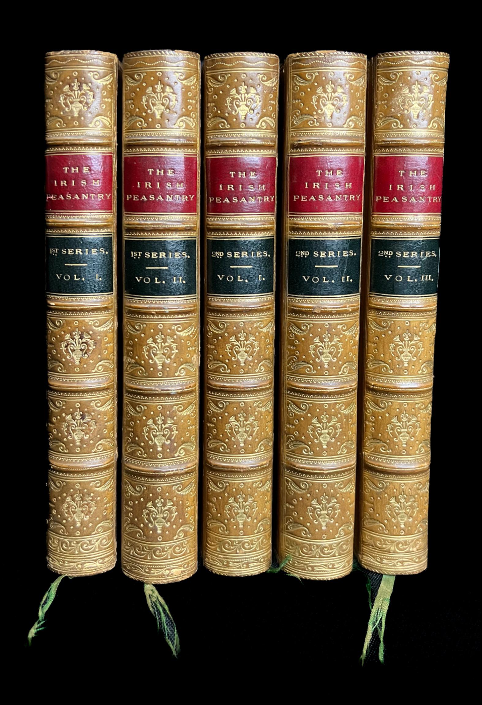 The Irish Peasantry (2 Series) By William Carleton: The Irish Peasantry (1st Series: Vol. 1 and 2, 2nd Series: Vol. 1-3)Author: William CarletonPublisher: Dublin: William Frederick WakemanYear: 1835