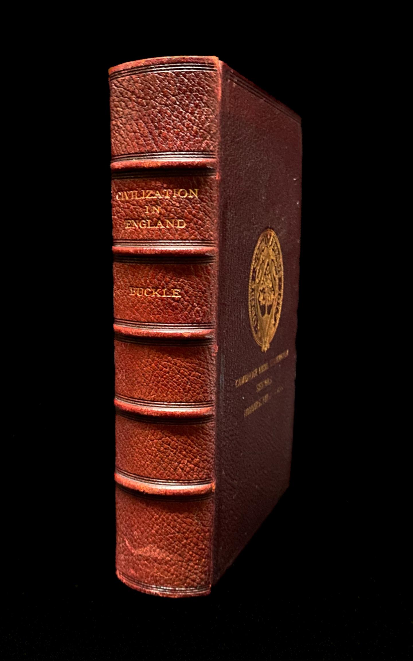 History of Civilization in England- Edge Painting: Edge Painting England,1904 England,1904 Introduction to the History of Civilization in England. Has panorama fore edge painting. Author: Henry Thomas Buckle. Publisher: London: George Routledge & Sons