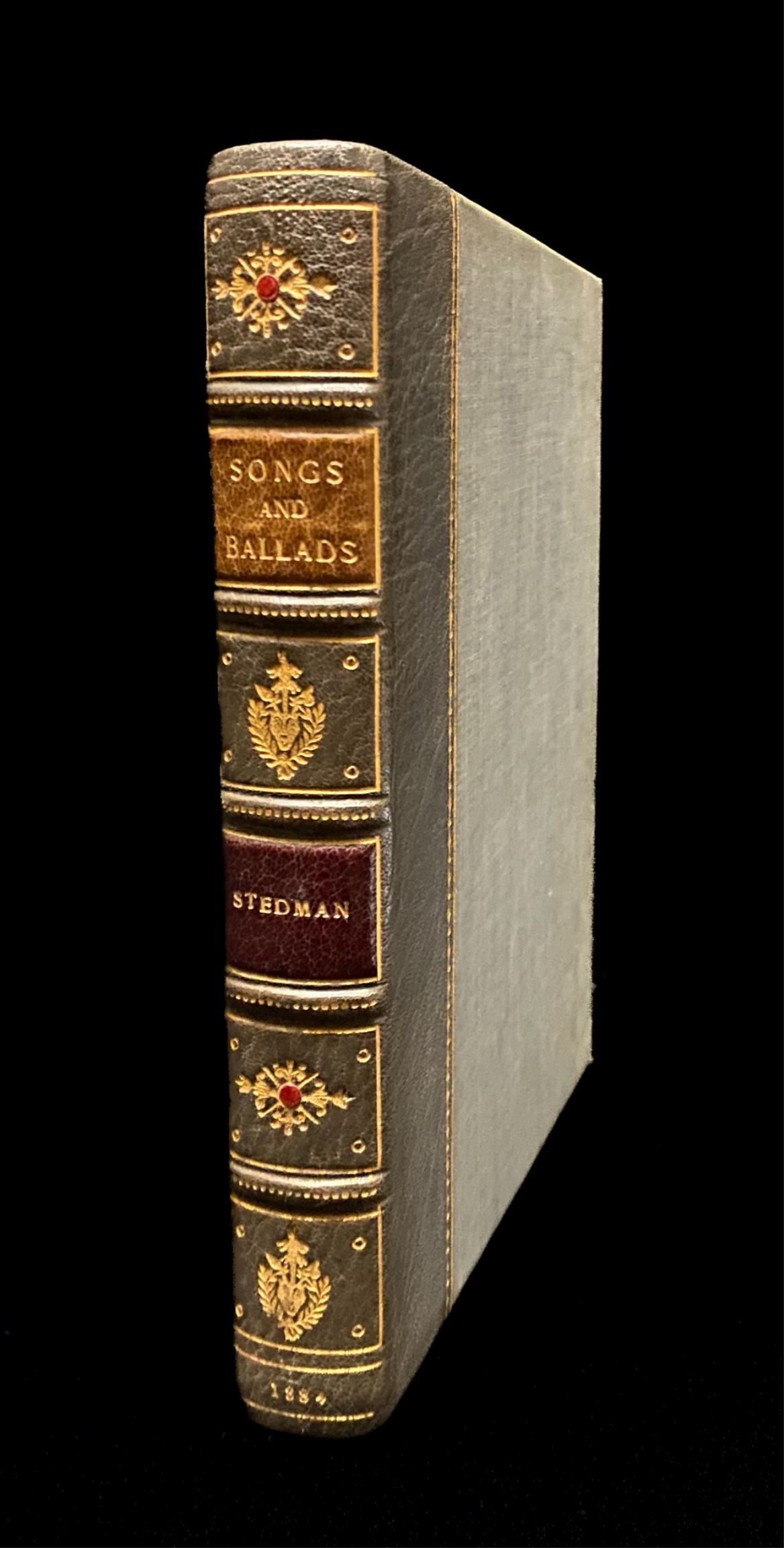 Songs and Ballads by Edmund Clarence Stedman 5/100: Songs and Ballads. Limited edition 5/100. Color illustrations by hand. Presented in a removable cover and sleeve. Author: Edmund Clarence StedmanPublisher: New York: Printed for Book Fellows Club. Dat